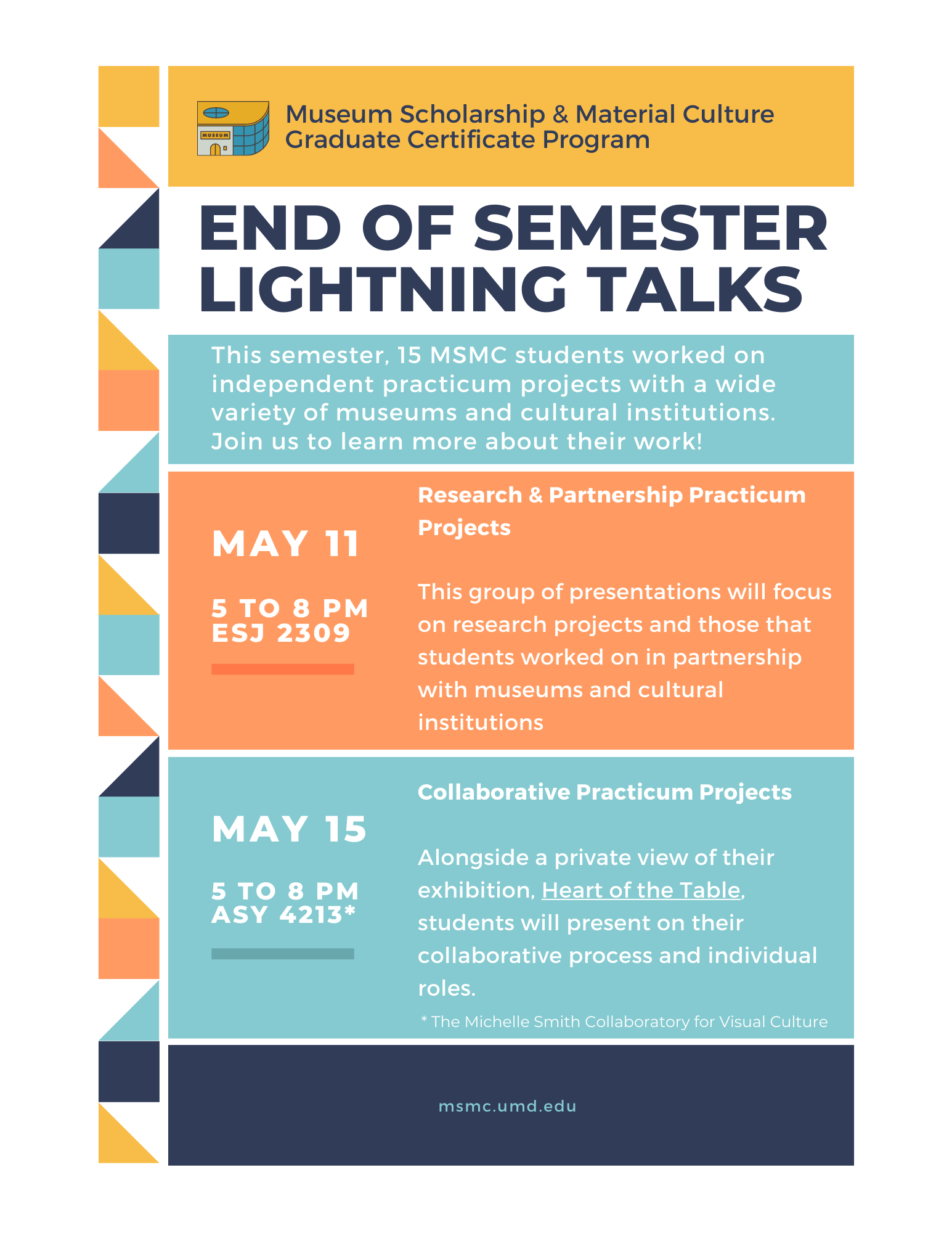 Spring 2023 MSMC Practicum Presentations MUSEUM SCHOLARSHIP